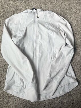 Men's White Zip-Up Jacket